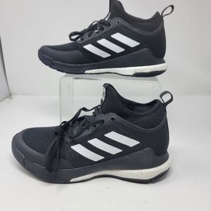 Adidas Womens 8 Crazy Flight Mid Shoes Volleyball Shoes Black White FX1791